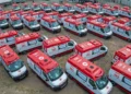 Samu recebe 156 novos veículos para fortalecer o atendimento em 114 municípios