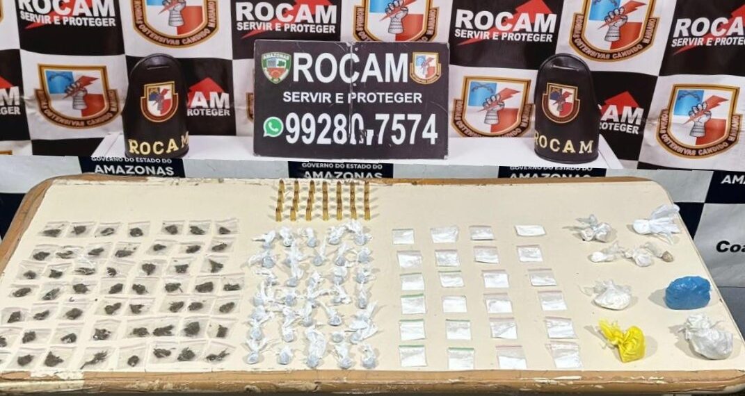 Polícia Militar apreende mais de 100 porções de drogas em Coari (AM)