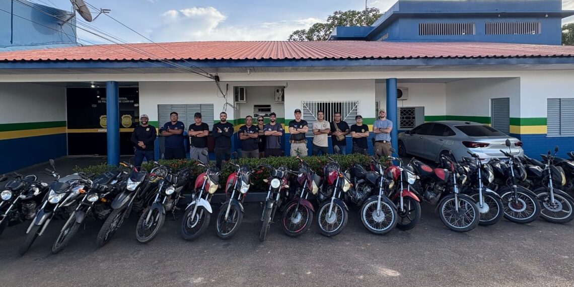 Polícia recupera em Coari 24 motocicletas roubadas em Manaus