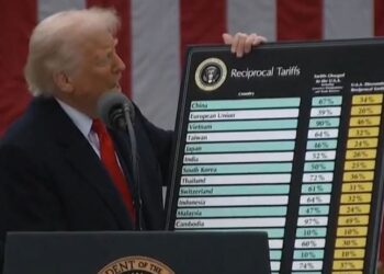 Trump tarifará importações do Brasil em 10%, UE em 20% e a China em 34%