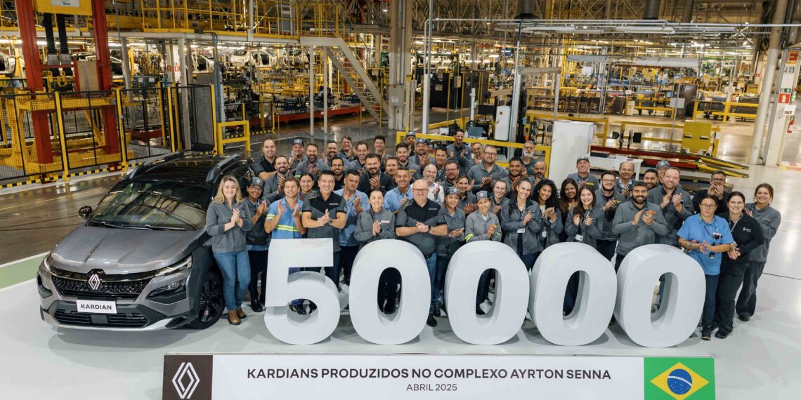 Renault Kardian atinge 50 mil unidades produzidas no Brasil