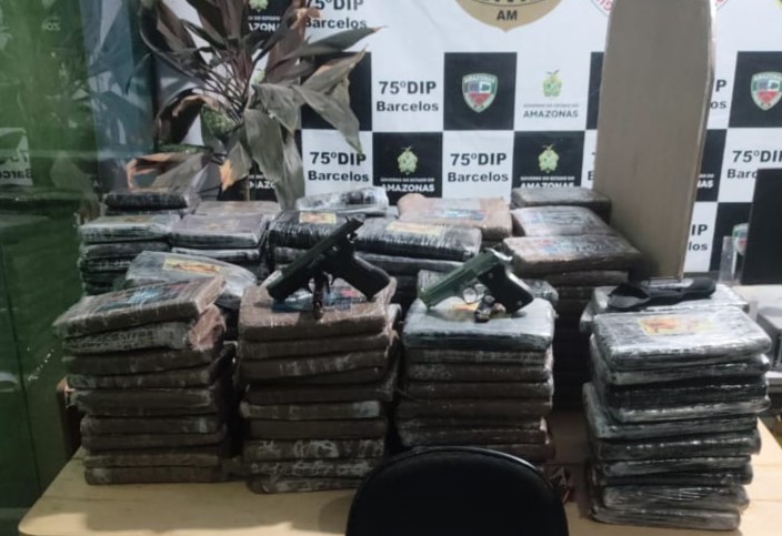 Polícia Civil do Amazonas apreende mais de 200 kg de skunk avaliados em R$ 5 milhões em Barcelos