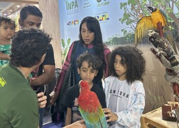 Animais taxidermizados do Inpa encantam visitantes na 77ª SBPC em Pernambuco