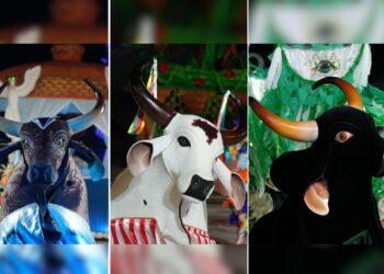 Batalha dos bois-bumbás marca a última noite do 67º Festival Folclórico do Amazonas