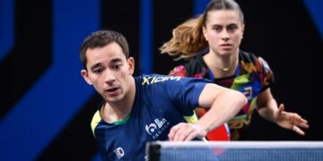 Tênis de mesa: Calderano avança às quartas e faz final de duplas mistas com Bruna Takahashi