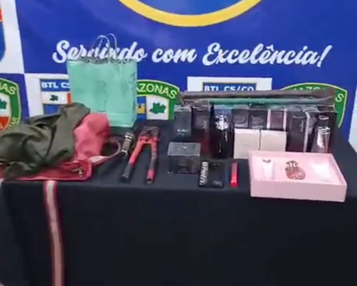 PM frustra assalto a loja de perfumes e prende três suspeitos em Manaus