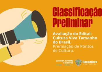 Prefeitura de Itacoatiara divulga classificação preliminar de avaliação do Edital Cultura Viva Tamanho do Brasil