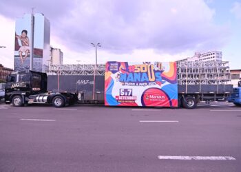 Prefeitura de Manaus inicia montagem da estrutura para o “#SouManaus Passo a Paço 2025”