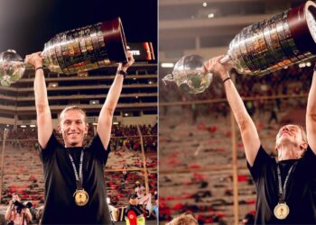 Filipe Luís celebra tetracampeonato da Libertadores e afirma: “Sempre pensei grande”