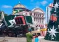 Trabalhador morre após guindaste tombar durante montagem de árvore de Natal no Largo de São Sebastião