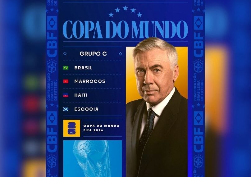 Brasil cai no Grupo C da Copa e estreia contra Marrocos
