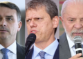 Pesquisa 2026: Lula lidera 1º turno, mas empata com Flávio Bolsonaro e Tarcísio no 2º turno