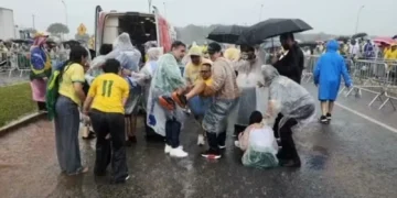 Raio atinge 72 pessoas em ato de Nikolas Ferreira em Brasília e deixa 8 feridos em estado grave