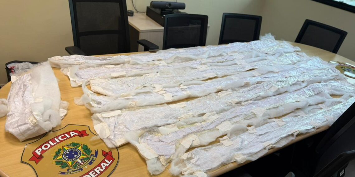 Polícia Federal apreende cocaína líquida em edredons nos Correios em Manaus