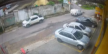 Viatura da PM atropela e mata dois cães no Novo Aleixo