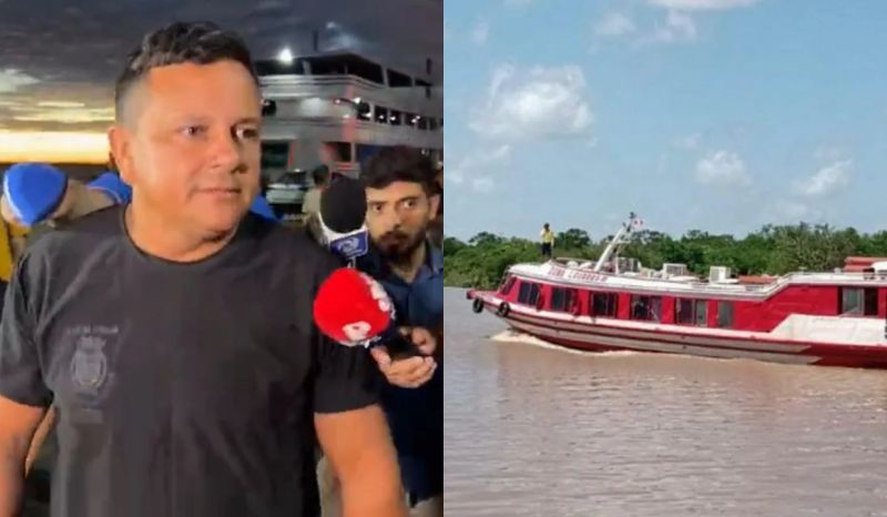 Comandante de lancha envolvida em naufrágio se entrega à polícia em Manaus
