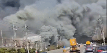 Incêndio em fábrica de autopeças na Coreia do Sul deixa 35 feridos em estado grave