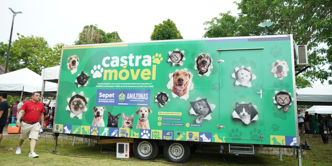 Saúde Animal: Governo inaugura 6ª unidade do Castramóvel e reforça controle populacional no AM