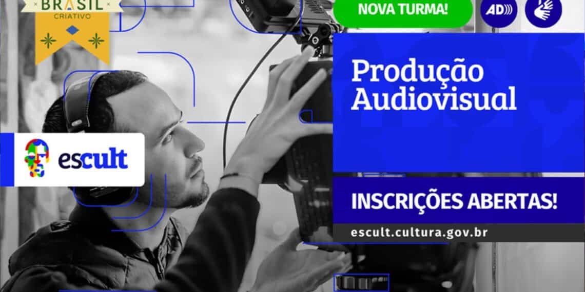 Inscrições abertas para curso gratuito de Produção Audiovisual