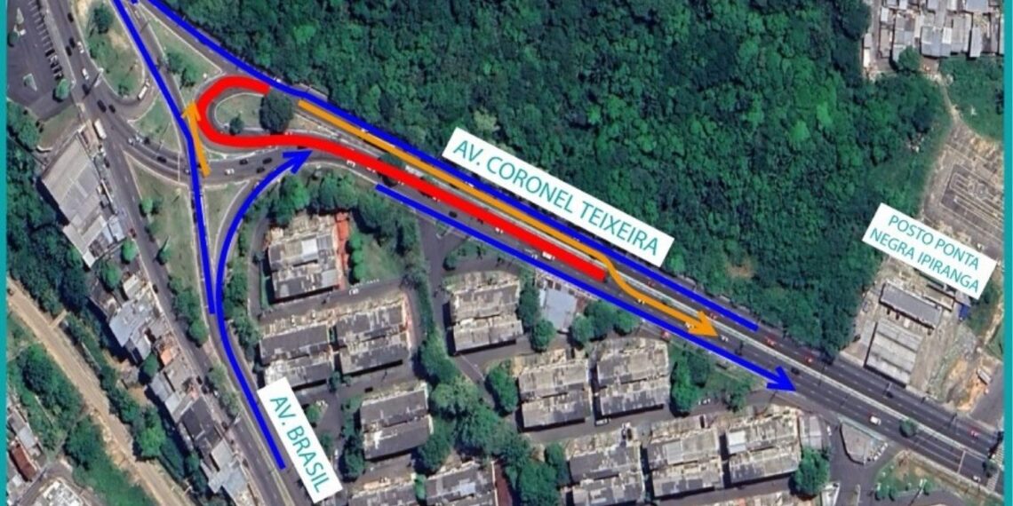Obras do complexo Passarão mudam trânsito na Coronel Teixeira