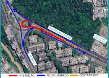 Obras do complexo Passarão mudam trânsito na Coronel Teixeira