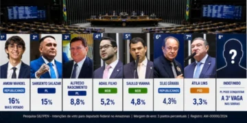 Apenas 4 partidos devem dividir vagas do AM na Câmara, diz Ipen