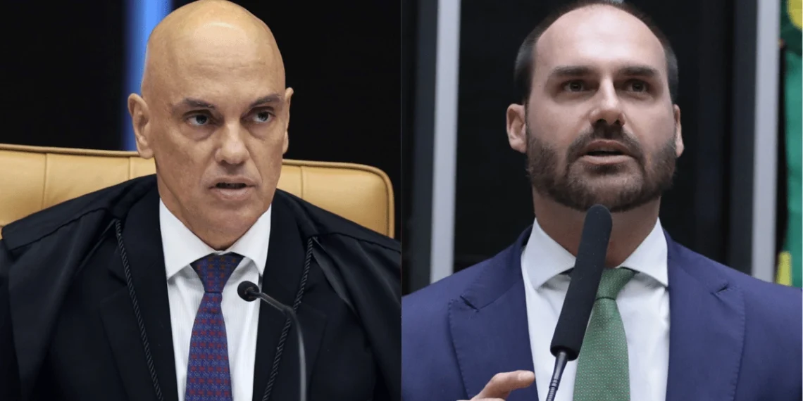 Moraes dá 5 dias para PGR avaliar investigação contra Eduardo Bolsonaro