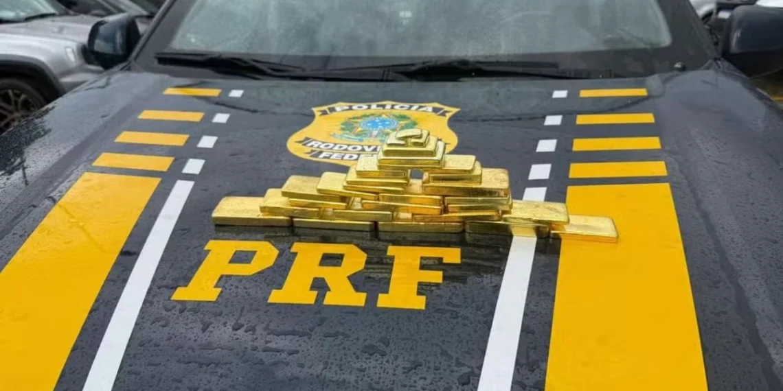 PRF apreende R$ 10 milhões em ouro ilegal vindo de Manaus