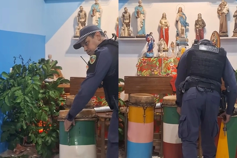 PMs são afastados após invasão a terreiro e apreensão em Manaus
