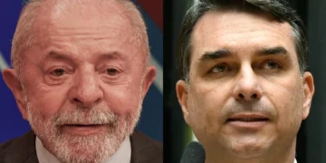 Lula e Flávio Bolsonaro empatam na margem de erro em 2º turno