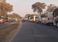 Greve do transporte especial paralisa rotas do Distrito Industrial