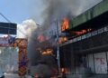 Fogo atinge antigo prédio do Basa, projetado por Severiano Porto