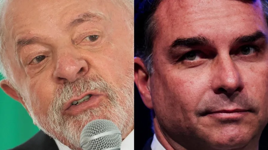 Lula e Flávio Bolsonaro empatam em nova pesquisa presidencial