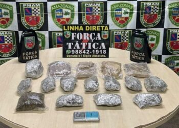 Ação da PM apreende 6,5 kg de drogas no bairro São Francisco, em Manaus